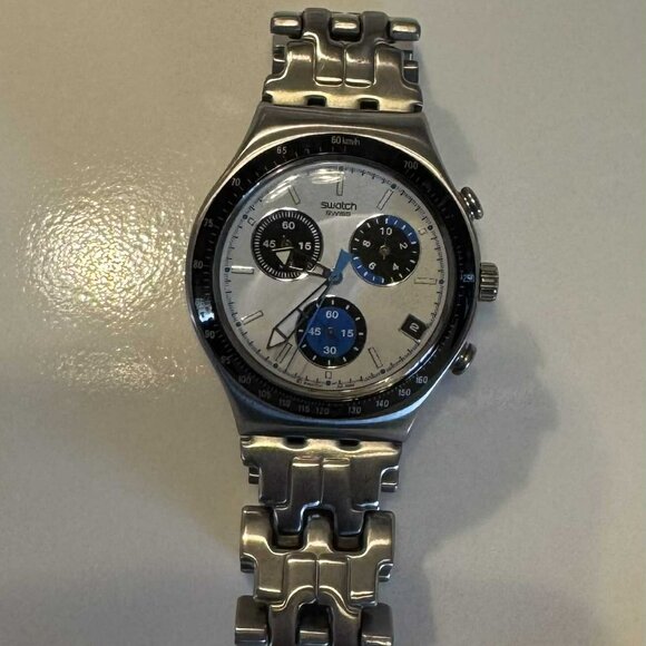 SWATCH Irony Solely Men's Chrono Watch - Picture 1 of 4